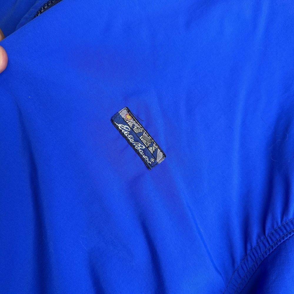 Vintage Eddie Bauer Jacket Mens 2XLT Blue Fleece Lined Bomber Made USA - Picture 2 of 11